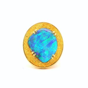 Boulder Opal Ring with 22ct Gold